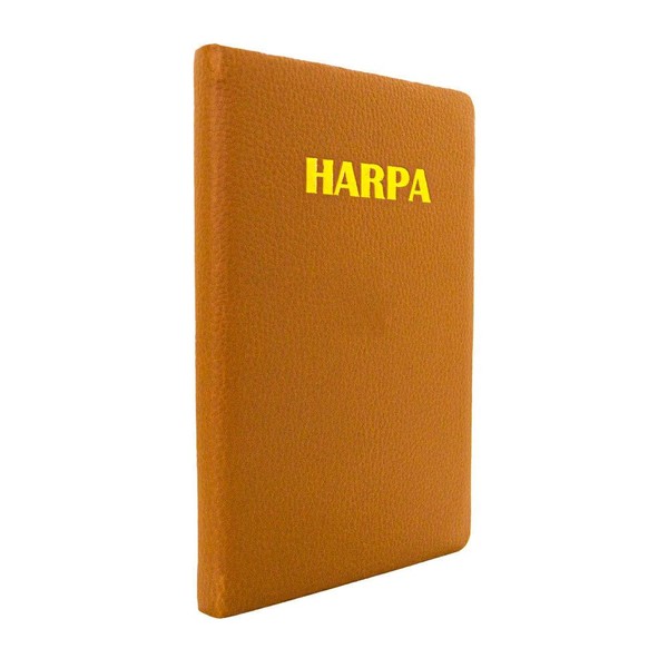 Foto Harpa Cristã | Letra Gigante Capa Almofadada Marrom Com Letra Dourada