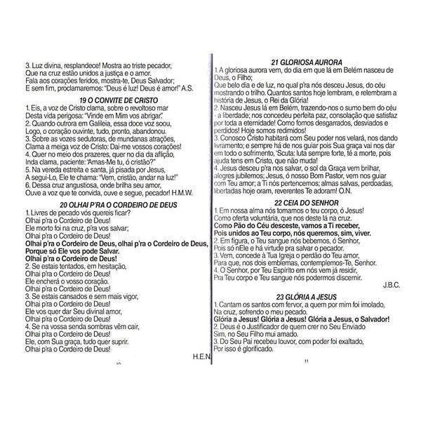 Foto Harpa | Letra Gigante Capa Brochura Preta Clássica