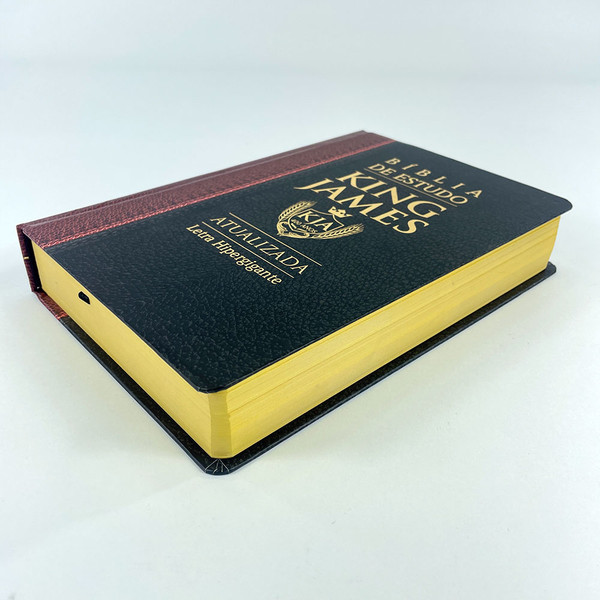 Foto Bíblia de Estudo King James Atualizada | Hipergigante | Capa Dura Clássica