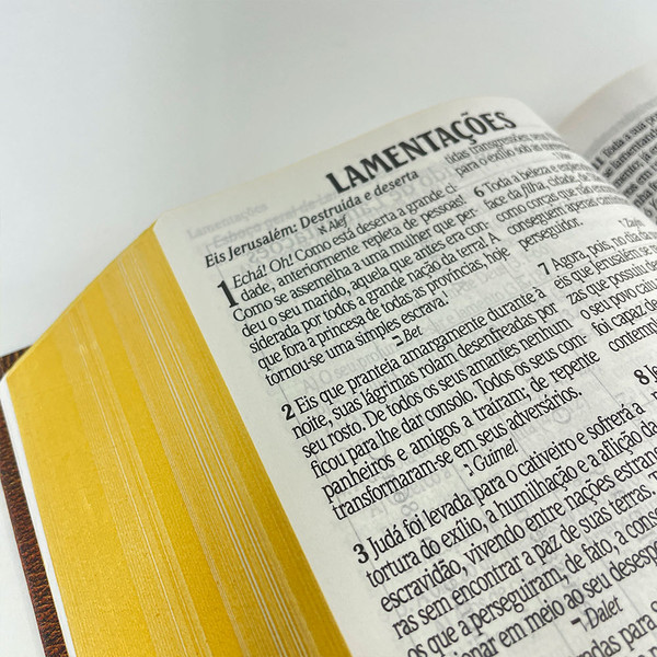 Foto Bíblia de Estudo King James Atualizada | Hipergigante | Capa Dura Vintage