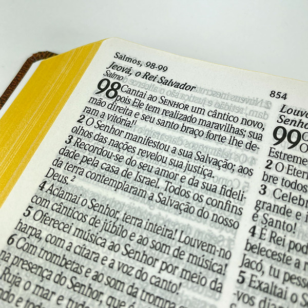 Foto Bíblia de Estudo King James Atualizada | Hipergigante | Capa Dura Vintage