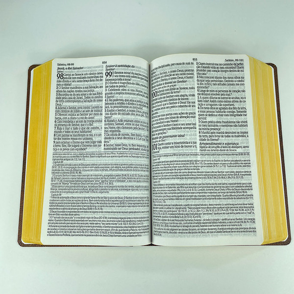 Foto Bíblia de Estudo King James Atualizada | Hipergigante | Capa Dura Vintage