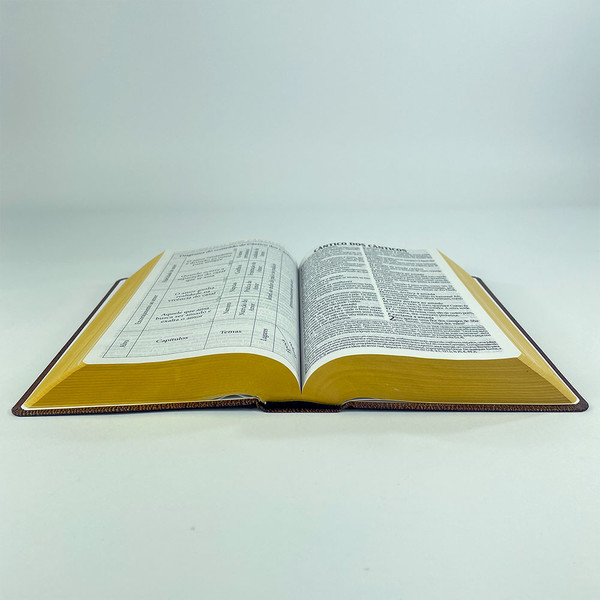 Foto Bíblia de Estudo King James Atualizada | Hipergigante | Capa Dura Vintage