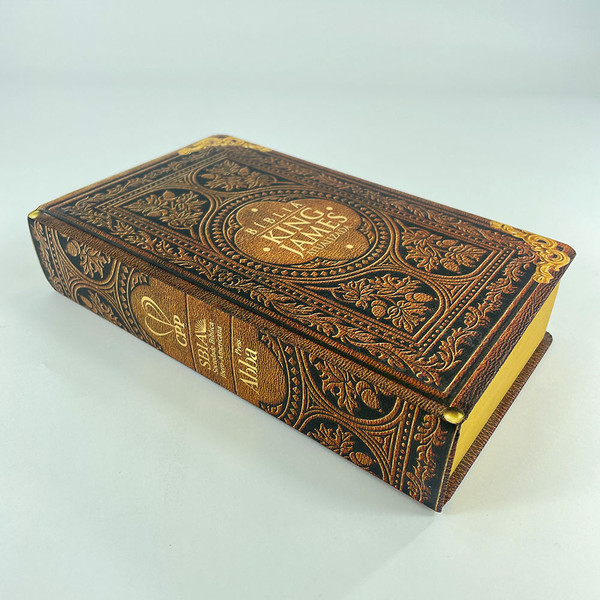 Foto Bíblia de Estudo King James Atualizada | Hipergigante | Capa Dura Vintage