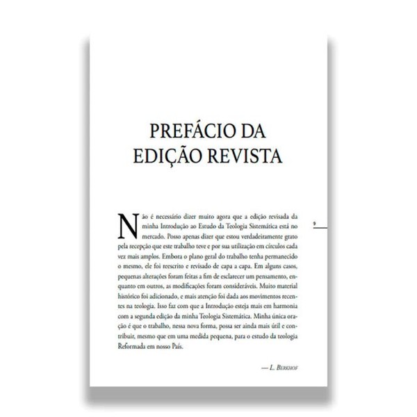 Foto Introdução À Teologia Sistemática - Louis Berkhof