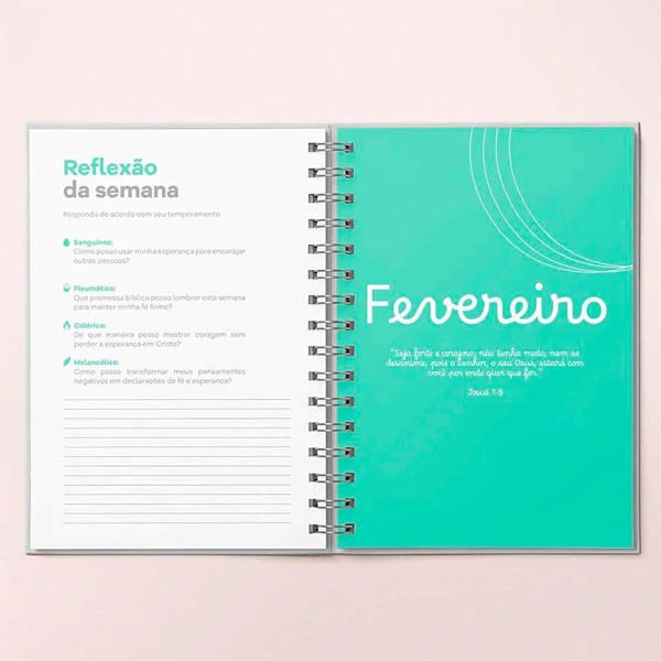 Foto Planner Devocional Dos 4 Temperamentos | Capa Dura Tiffany