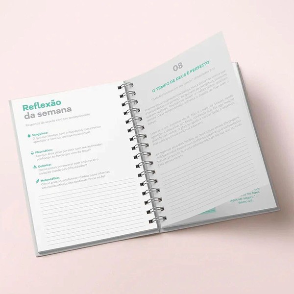 Foto Planner Devocional Dos 4 Temperamentos | Capa Dura Cereja