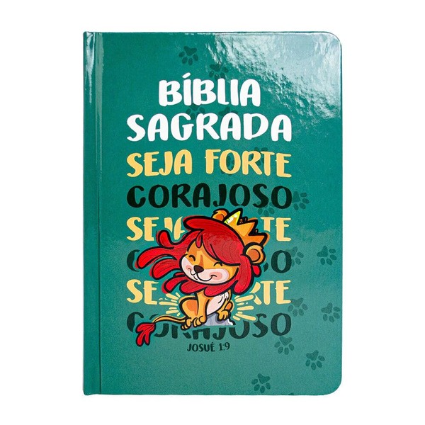 Foto Bíblia Sagrada Infantil NTLH | Capa Dura Seja Forte E Corajoso