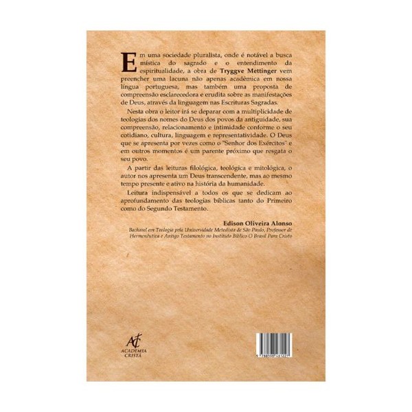 Foto O Significado e a Mensagem dos Nomes de Deus Na Bíblia - Tryggve N. D. Mettinger