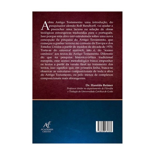 Foto Antigo Testamento: Uma Introdução - Rolf Rendtorff