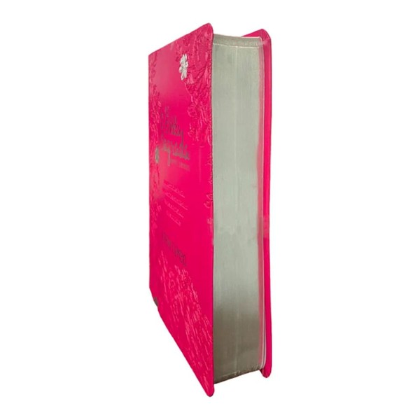 Foto Bíblia Sagrada ARC | Letra Jumbo Com Harpa e Corinhos | Full Color Jardim Pink