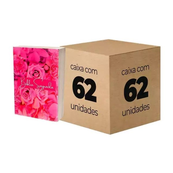Foto Kit Com 62 Bíblias Para Evangelização Pequena - RC Edição de Promessas - Feminina