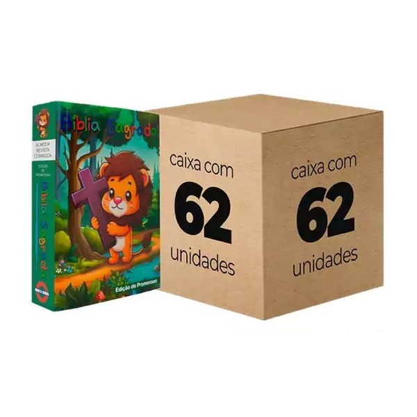 Foto Kit Com 62 Bíblias Para Evangelização Pequena - RC Edição de Promessas Infantil