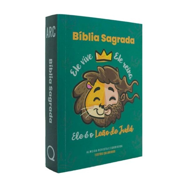 Foto Bíblia Evangelismo ARC - Capa Leão de Judá