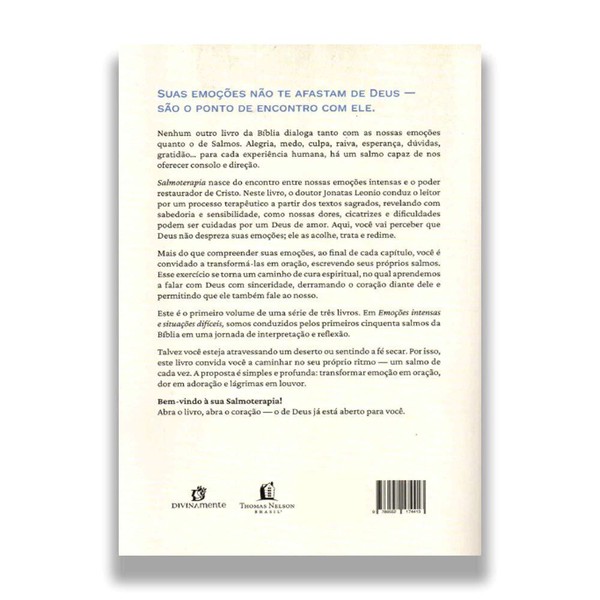 Foto Livro Salmoterapia | Volume 1: Emoções Intensas E Situações Difíceis - Jonatas Leonio