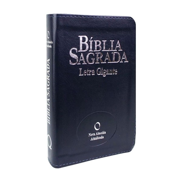 Foto Bíblia Sagrada Letra Gigante NAA | Azul Com Índice