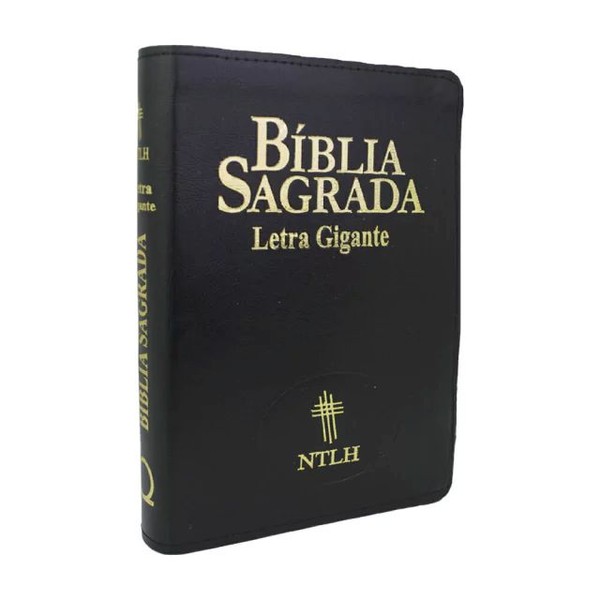 Foto Bíblia Sagrada Letra Gigante NTLH Preta com Índice
