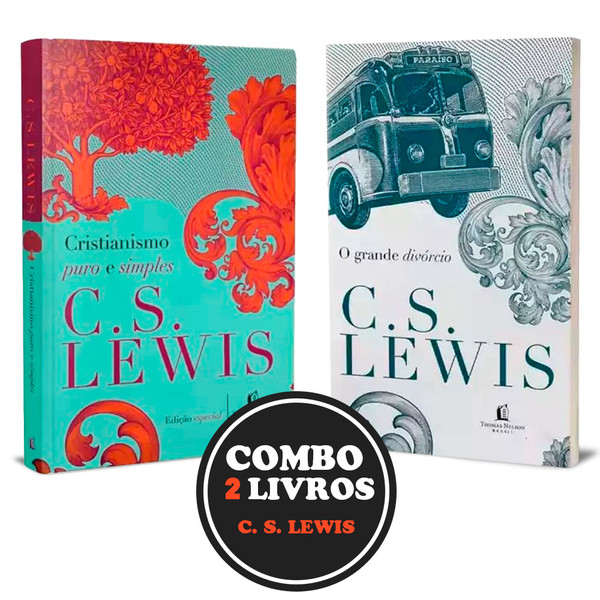 Foto Combo C. S. Lewis | Cristianismo puro e simples + O grande divórcio