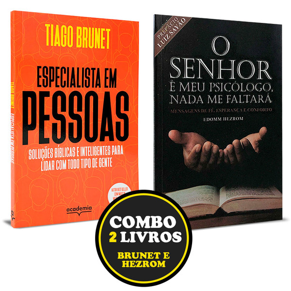 Foto Combo 2 Livros | Especialista em Pessoas + O Senhor é meu Psicólogo e nada me faltará