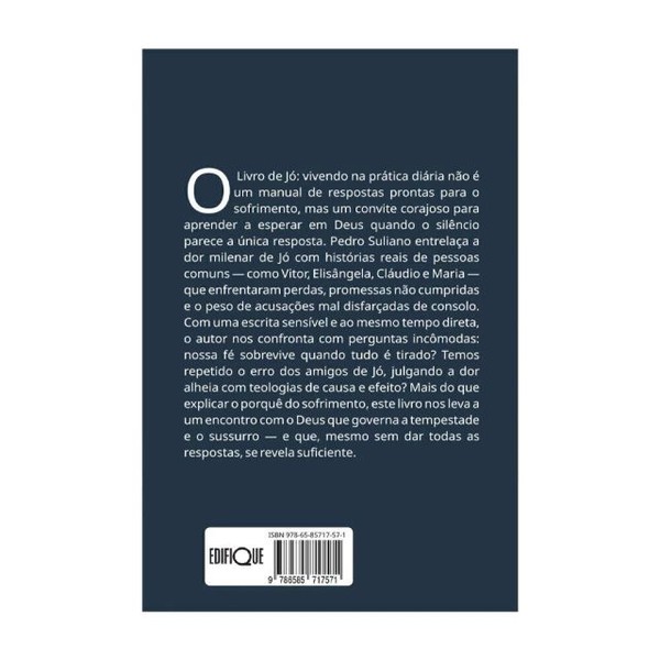Foto O Livro De Jó: Vivendo Na Prática Diária - Pedro Suliano