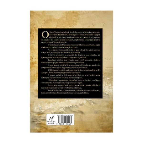 Foto Teologia do Espírito de Deus no Antigo Testamento - Wilf Hildebrandt