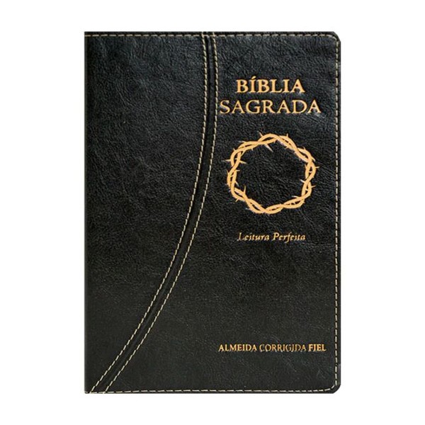 Foto Bíblia ACF Leitura Perfeita Plena | Capa Luxo Preta