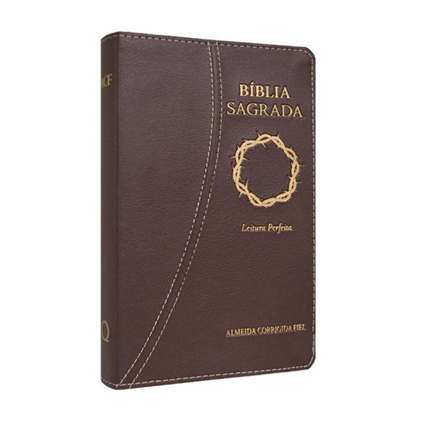 Foto Bíblia ACF Leitura Perfeita Plena | Capa Luxo Marrom