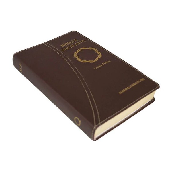 Foto Bíblia ACF Leitura Perfeita Plena | Capa Luxo Marrom