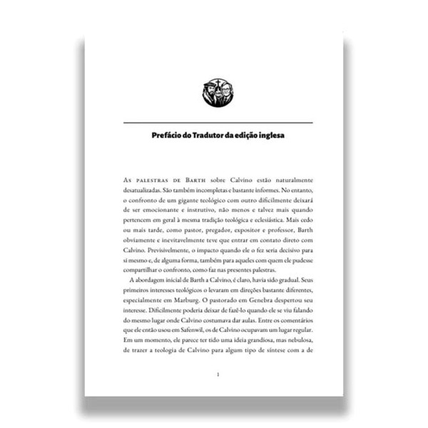 Foto A  Teologia De João Calvino | Karl Barth