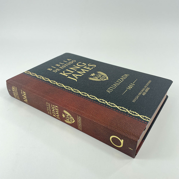 Foto Bíblia de Estudo King James Atualizada | Letra Gigante | Full Collor | Capa Bicolor