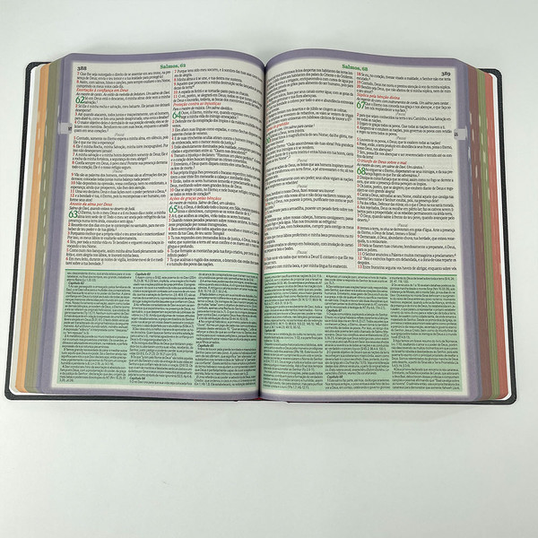Foto Bíblia de Estudo King James Atualizada | Letra Gigante | Full Collor | Capa Bicolor