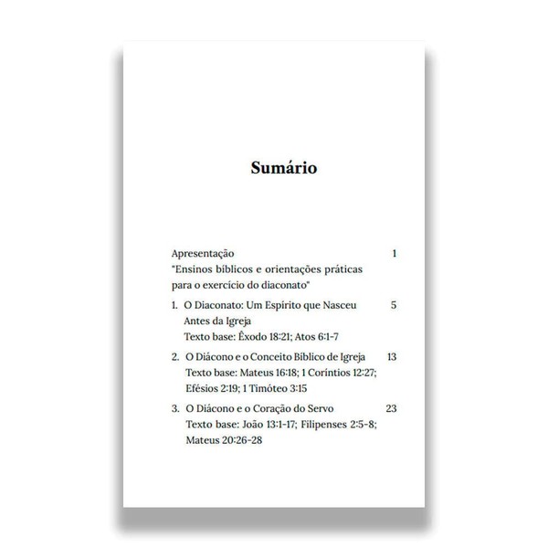 Foto Livro Manual Bíblico para formação de Diáconos | Eli Bento Corrêa