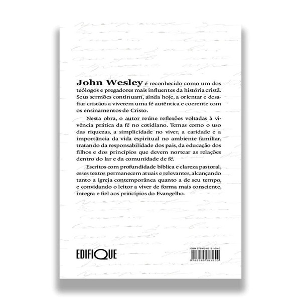 Foto Sermões de John Wesley | Dez sermões sobre a Vida Cristã, a família e a prática da Fé