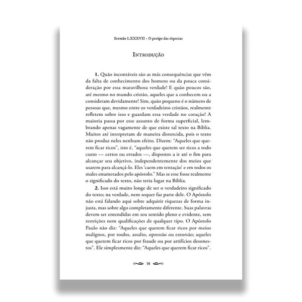 Foto Sermões de John Wesley | Dez sermões sobre a Vida Cristã, a família e a prática da Fé