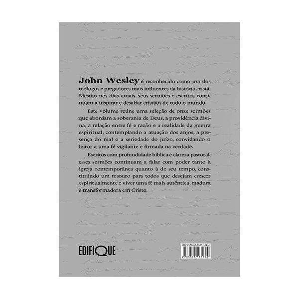 Foto Sermões de John Wesley | Onze sermões sobre a providência de Deus, a guerra espiritual e a maturidade Cristã