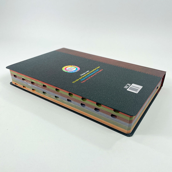 Foto Bíblia de Estudo King James Atualizada | Letra Gigante  | Full Collor | Índice Lateral | Capa Dura Bicolor