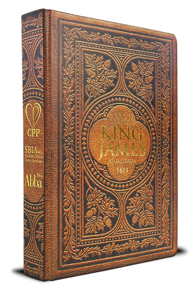 Foto Bíblia de Estudo King James Atualizada | Letra Grande  | Full Collor | Índice Lateral | Capa Dura Vintage