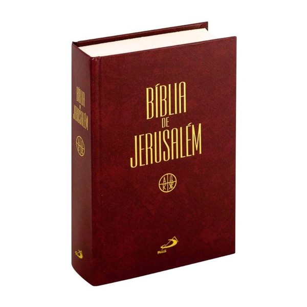 Foto Bíblia de Jerusalém com Apócrifos | Capa Dura Vinho