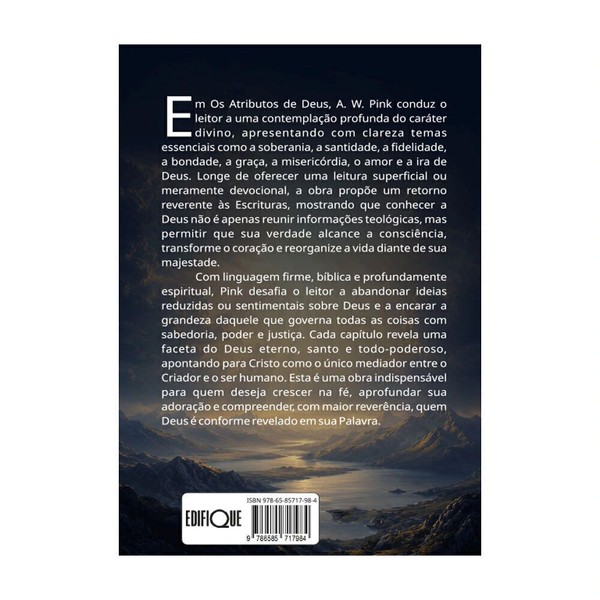 Foto Os Atributos De Deus | A. W. Pink