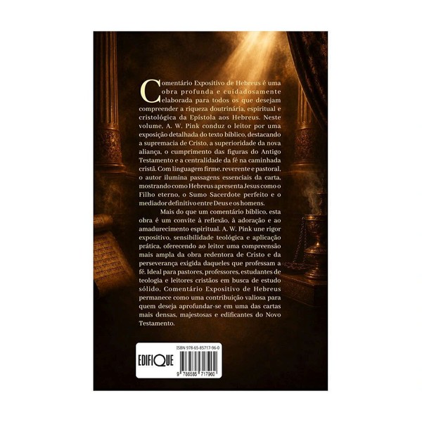 Foto Coleção Comentário Expositivo De Hebreus | A. W. Pink