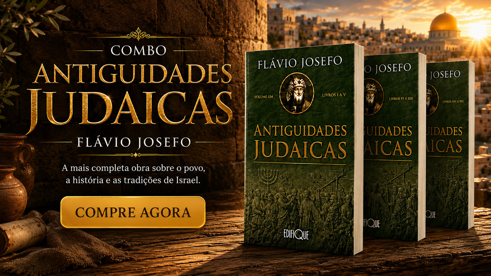 Combo Antiguidades Judaicas | Flávio Josefo