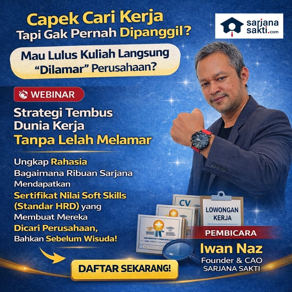 Webinar Gratis Strategi Tembus Dunia Kerja Tanpa Lelah Melamar