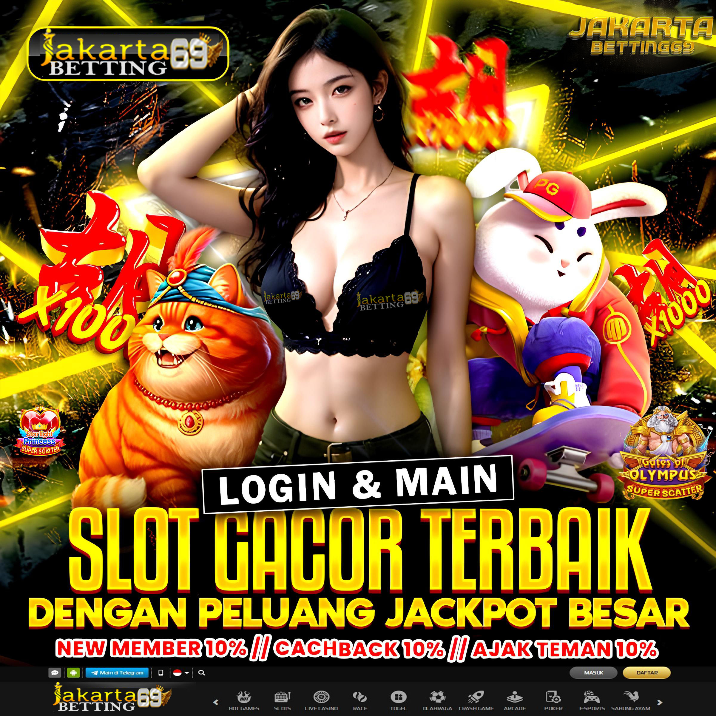 JAKARTABETTING69 ⚡️ Bandar Slot Gacor Terpercaya Minimal Betting 400 perak