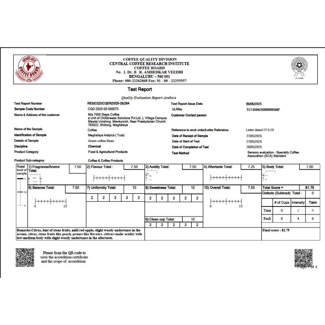 Meghalaya Speciality Arabica Coffee - 250g - Image 3