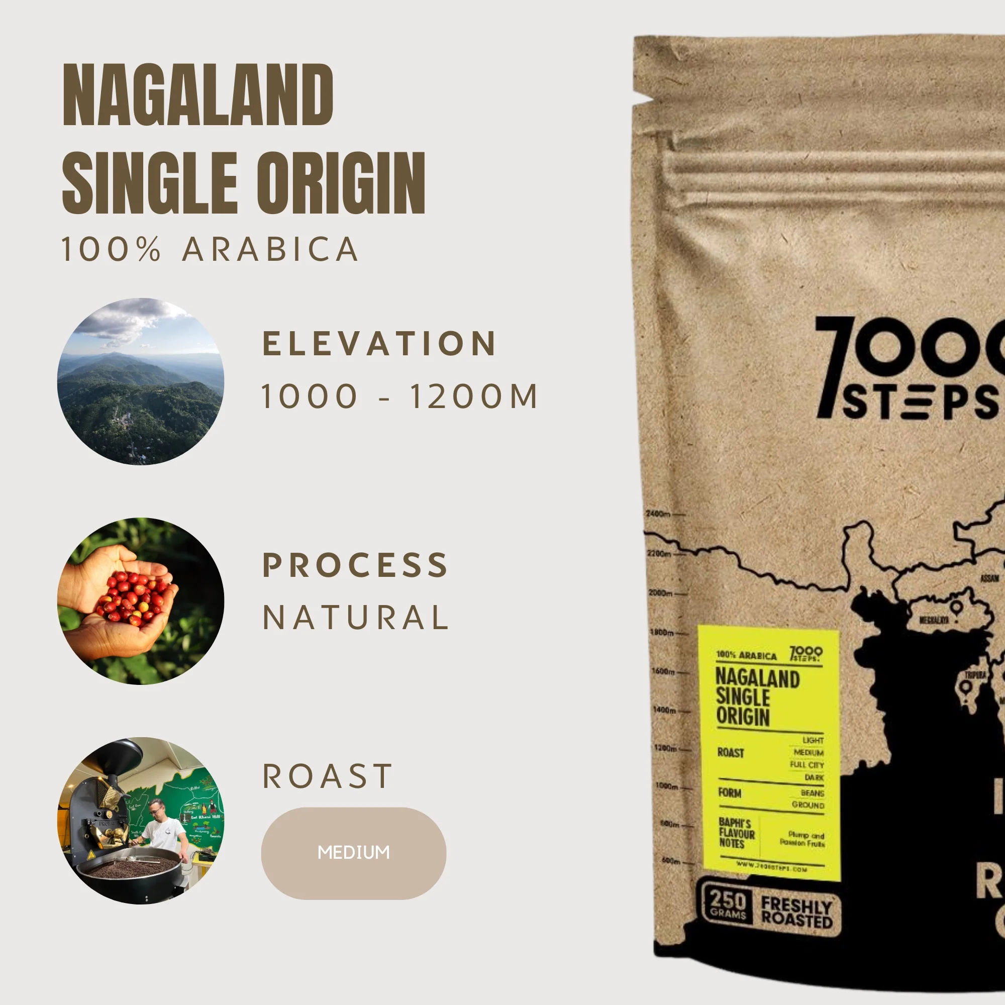 Single Origin Arabica - Nagaland 250g - Image 3