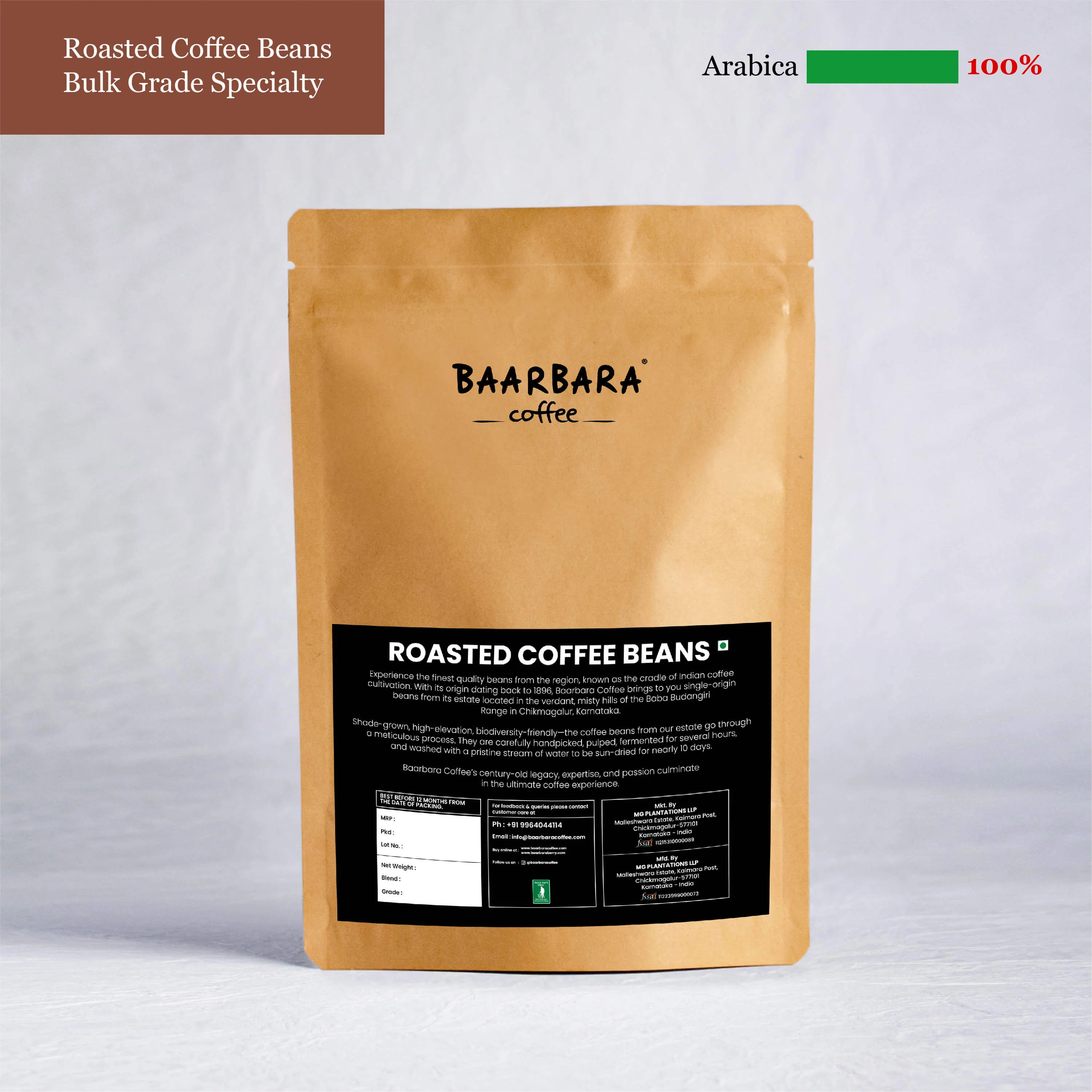 100% AAA Grade Roasted Arabica Coffee Beans