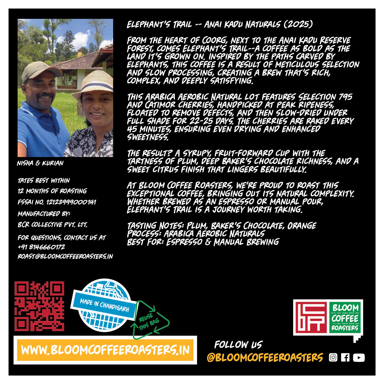 Anai Kadu - Naturals - Coorg - Light Roast - Image 2