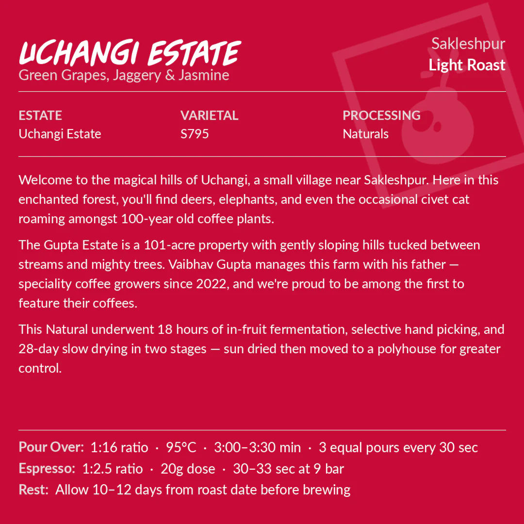 Uchangi Estate - Naturals - Sakleshpur - Light Roast - Image 2