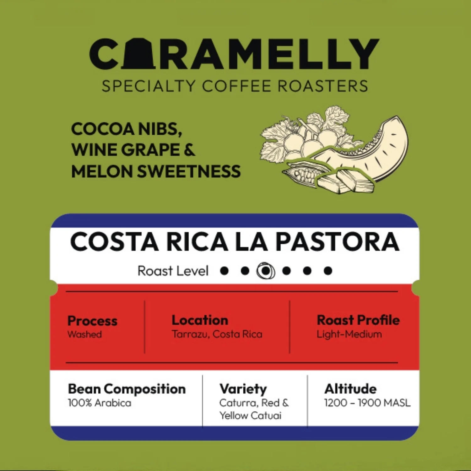 Caramelly Costa Rica La Pastora Coffee - Caramelly
