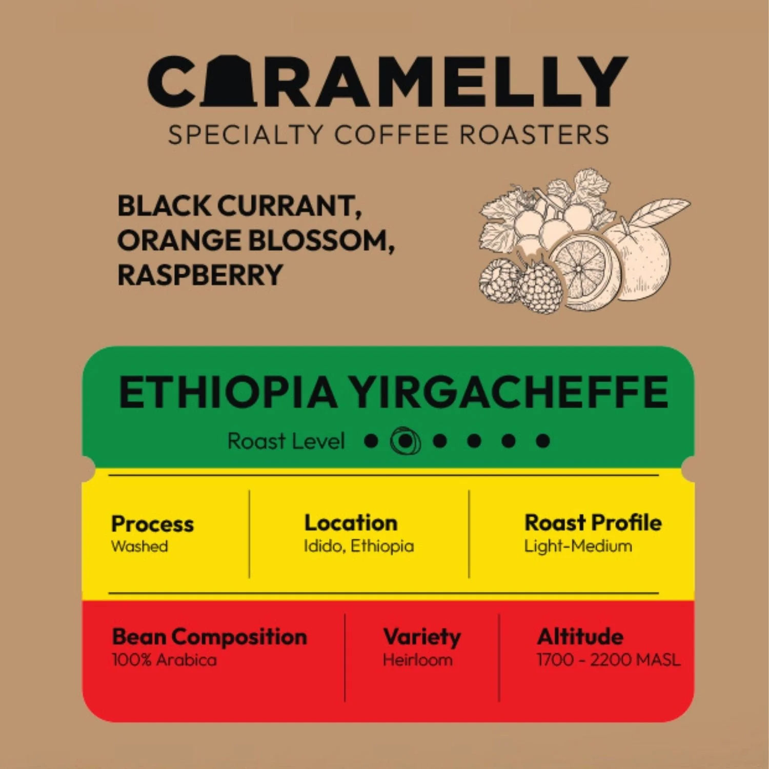 Caramelly Ethiopia Yirgacheffe Coffee - Caramelly